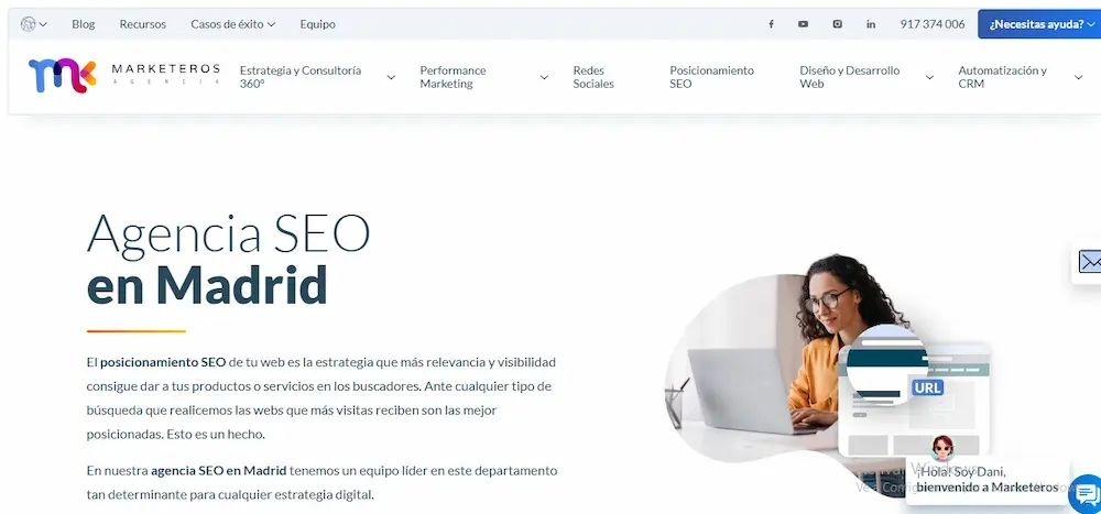 5 mejores agencias web SEO en Madrid Agencia Marketeros